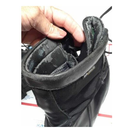 Men's Bates Black Leather Boots Sz 11 Lace-up Durashock Goretex Water Resistant {9}