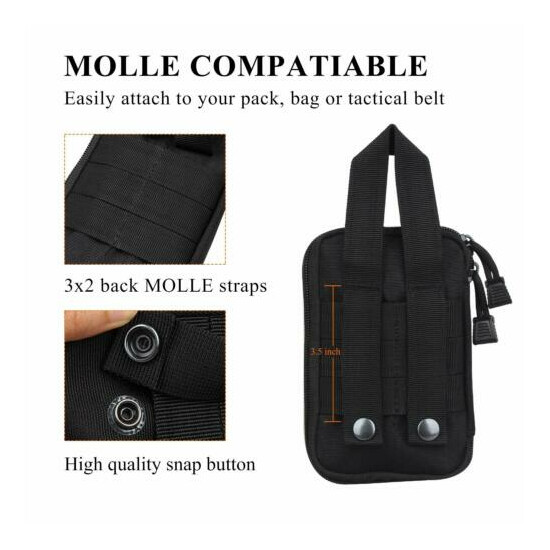 Tactical Military EDC Molle Pouch Small Waist Pack Hunting Bag Pocket for Men {10}