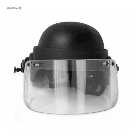 US NIJ IIIA Ballistic Face Shield Military Bulletproof Visor For Tactical Helmet {6}