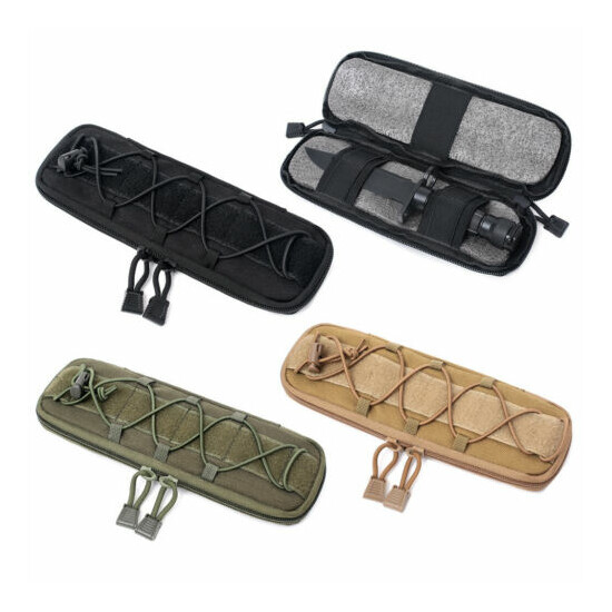 Military Molle Pouch Tactical Knife Pouches Waist Bag EDC Tool Flashlight Holder {1}