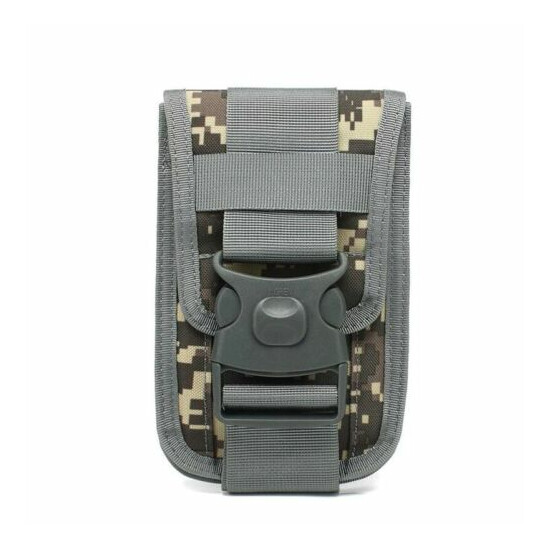 Tactical Molle Waist Pack Double Phone Pouch Wallet Belt Bag Camping Hunting {10}