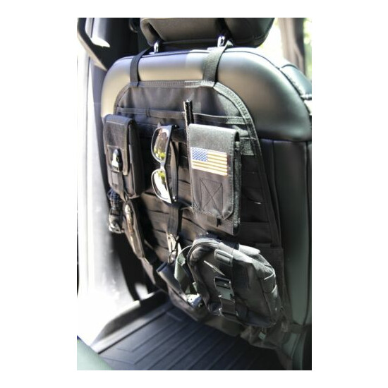 Tactical Molle Car Seat Back Organizer Survival Storage Bag Vehicle Fit  {3}