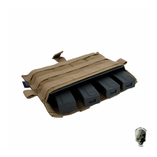 TMC Tactical MOLLE Mag Pouch Panel Mag Carrier w/ Kydex Insert for Tactical Vest {4}