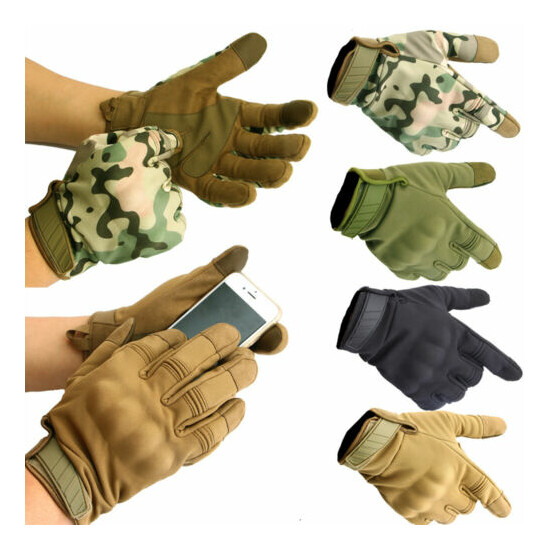 Tactical Gloves Touch Screen Full Finger Military Army Combat Hunting Shooting {1}