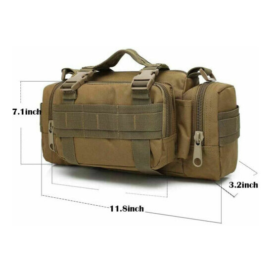 Mens Tactical Workout Pouch Military Molle Waist Bag Duffle Bag Large Handbag {10}