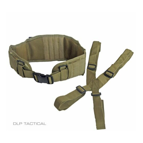 DLP Tactical MOLLE Battle Belt with Suspenders {1}