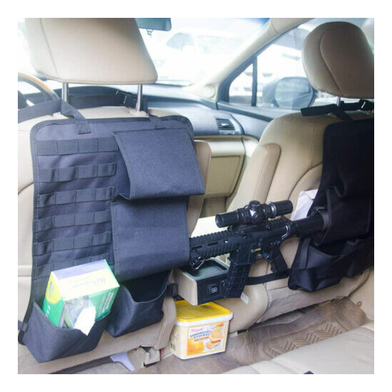 Truck Gun Storage Tactical SUV MPV Pickup Car Seat Back Organizer Rack Holder {7}