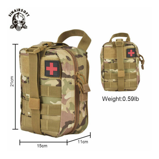 Tactical MOLLE Rip Away EMT IFAK Medical Pouch First Aid Kit Utility Bag US Send {3}