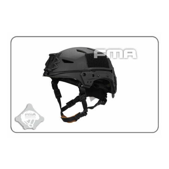 FMA MIC FTP BUMP Helmet EX Simple System Tactical Airsoft Black / Sand {2}