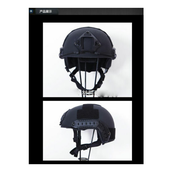 Tactical Aramid Fiber IIIA Ballistic Bulletproof bullet Proof Helmet M / L  {6}