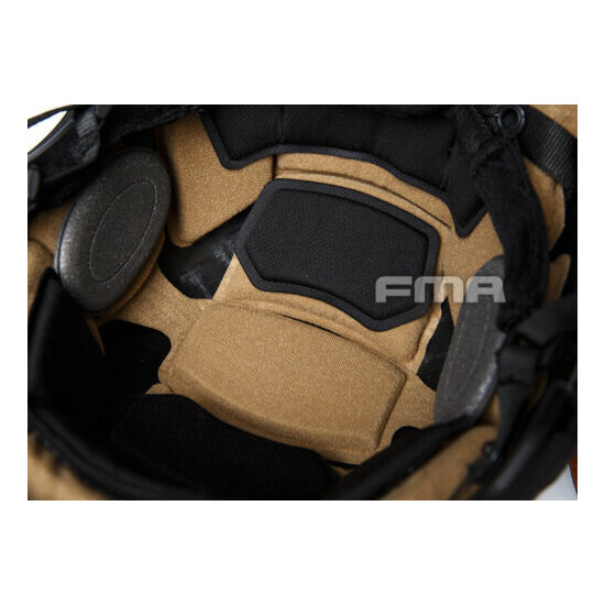 TB1268 FMA Hunting Tactical Helmet Airsoft WTF EX Ballistic Helmet BK/FG/TAN {6}