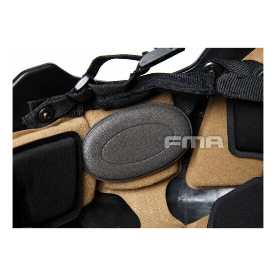 TB1268 FMA Hunting Tactical Helmet Airsoft WTF EX Ballistic Helmet BK/FG/TAN {11}
