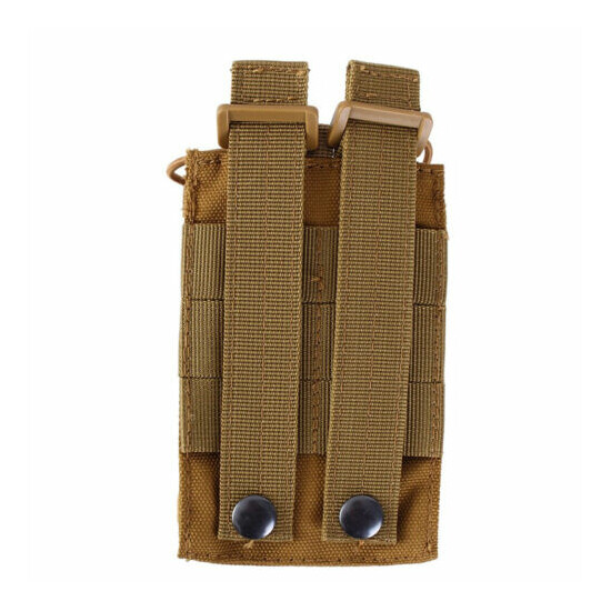Molle Adjustable Tactical Radio Pouch Heavy Duty Walkie Bag Talkie Belt Holder {12}