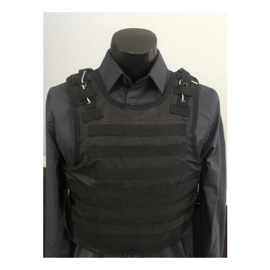Tactical Plate Carrier Vest FREE Made With Kevlar Plates 3a Inserts Bulletproof {1}