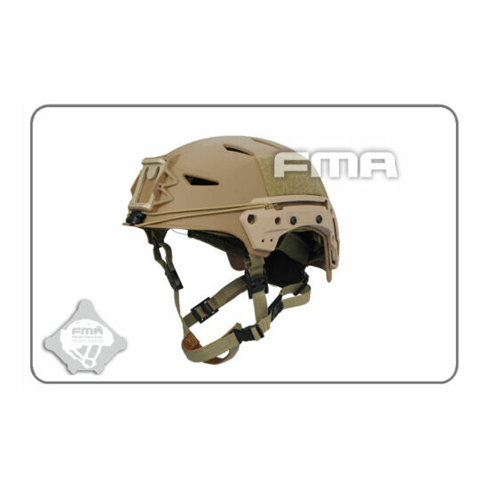 FMA MIC FTP BUMP Helmet EX Simple System Tactical Airsoft Black / Sand {14}