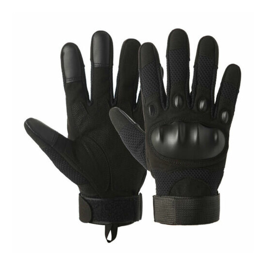 Hunting Tactical Gloves Rubber Knuckle Army Military Police Work Cycling Gear  {13}