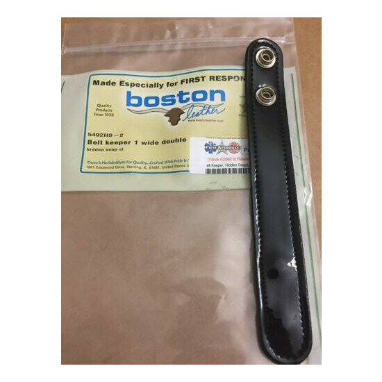 Boston Leather Basketweave Belt Keepers Police you choose style color pattern {3}