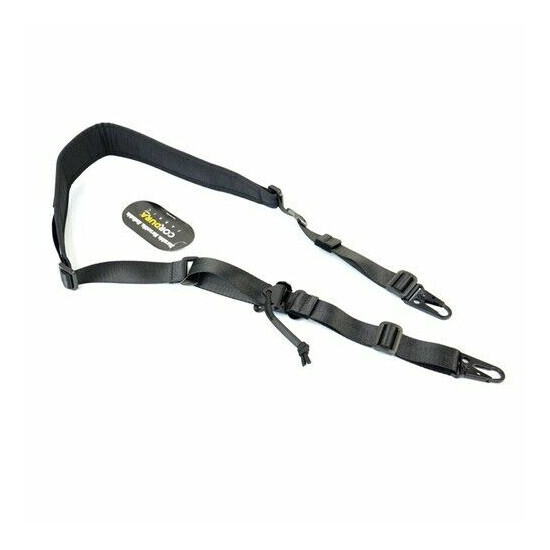 Tactical Adjustable Single Shoulder Strap with 2 Buckles Hook Webbing Sling {4}