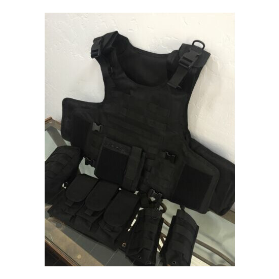 Tactical bulletproof vest FREE lllA body armor Insert Plates L XL 2XL {5}