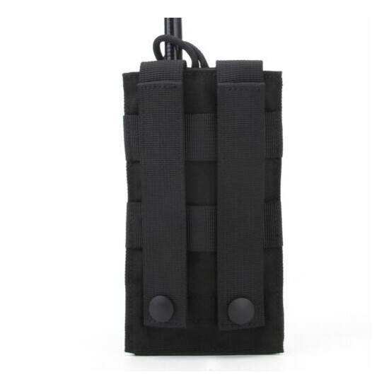 Tactical Radio Case Holder Holster Walkie Talkie Holster Adjustable Molle Pouch {5}