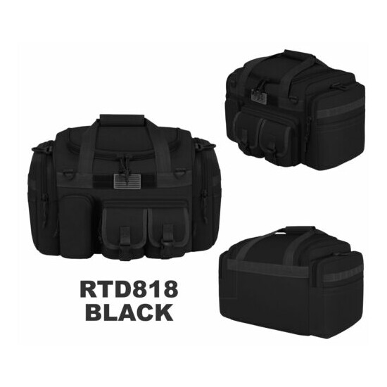 Heavy Duty 18" Multi Pocket Tactical MOLLE Sports Duffel Bag Water Resistant  {1}