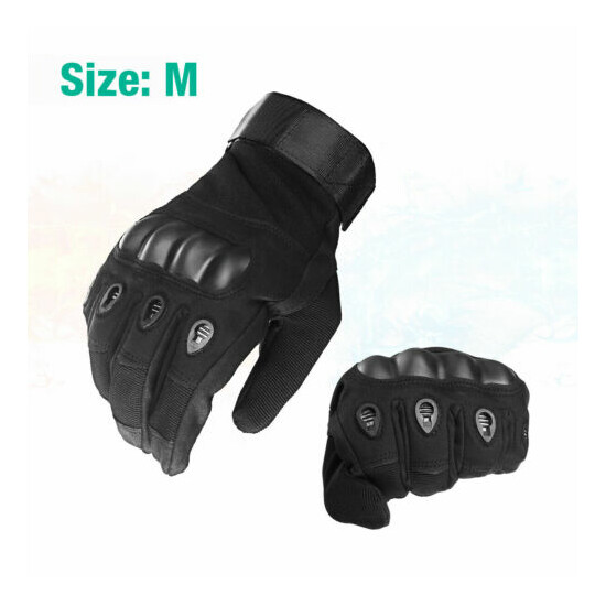 Outdoor Army Military Tactical Motorcycle Hunt Hard Knuckle Full Finger Gloves {11}