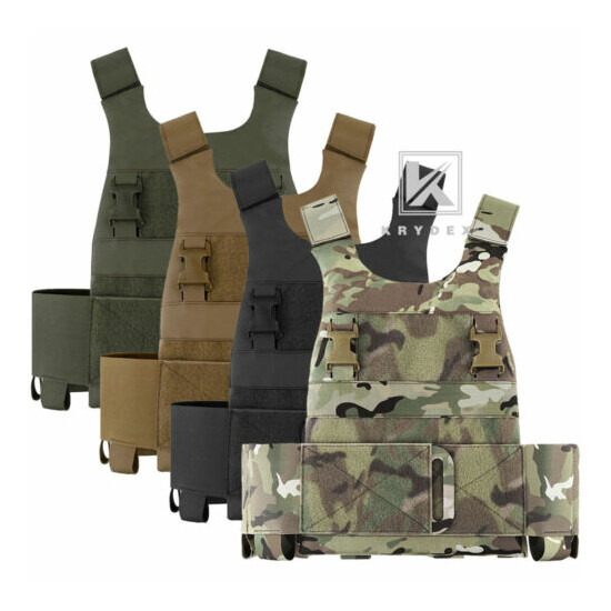 KRYDEX Low Vis Slick Plate Carrier Low Profile Tactical FCS Body Armor Carrier {1}
