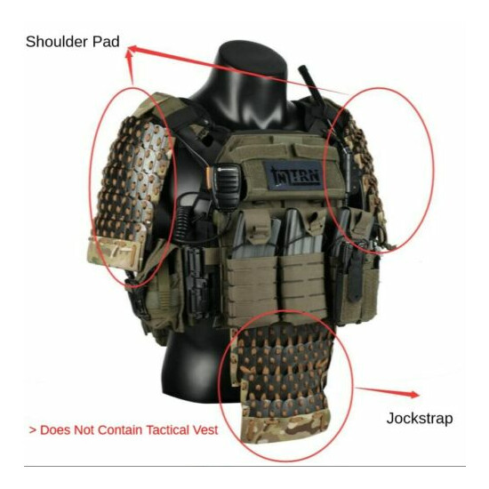 Tactics Hunting Shoulder Armor Pad Arm guard Barcer Jockstrap Crotch Protector {7}