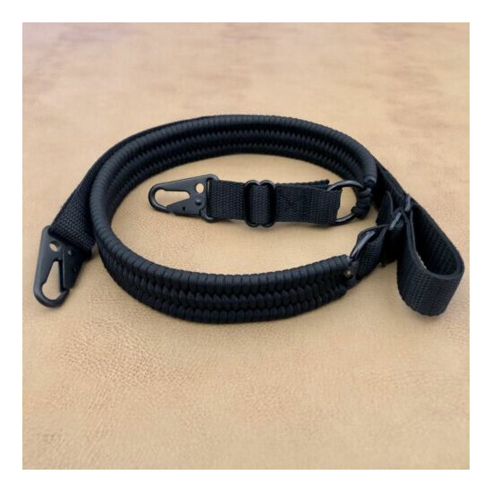 Tactical Single/Two Point HK Clip Handmade Paracord Gun Rifle Sling Quick Adjust {10}