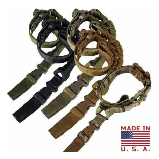 Condor US1001 COBRA One Point Bungee Rifle Sling Strap w/ H snap Hook {1}