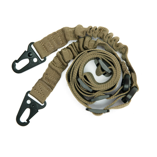 Adjustable Tactical 2 Two Point Bungee Rifle Gun Sling Strap Military Hunting US {5}