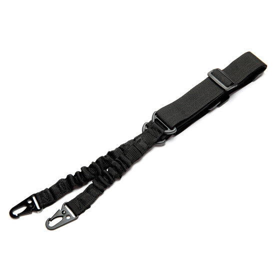 Adjustable Tactical 2 Two Point Bungee Rifle Gun Sling Strap Military Hunting US {15}