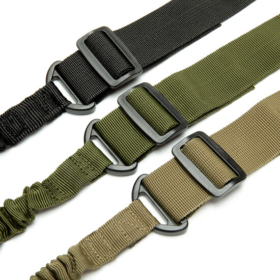 Adjustable Tactical 2 Two Point Bungee Rifle Gun Sling Strap Military Hunting US {4}