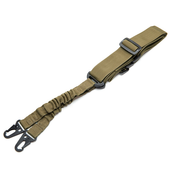 Adjustable Tactical 2 Two Point Bungee Rifle Gun Sling Strap Military Hunting US {18}