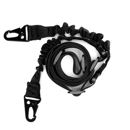 Adjustable Tactical 2 Two Point Bungee Rifle Gun Sling Strap Military Hunting US {6}