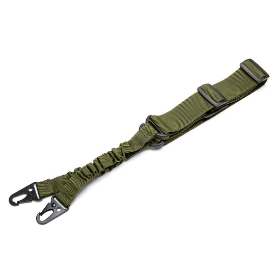 Adjustable Tactical 2 Two Point Bungee Rifle Gun Sling Strap Military Hunting US {21}