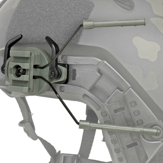 2Pc Tactical Helmet Rail Adapter Headset Holder Rack for 19-21mm Helmet Rail {20}