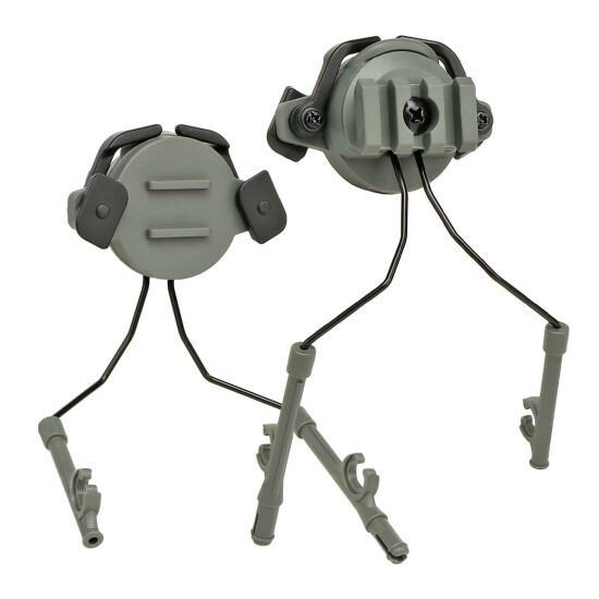 2Pc Tactical Helmet Rail Adapter Headset Holder Rack for 19-21mm Helmet Rail {17}