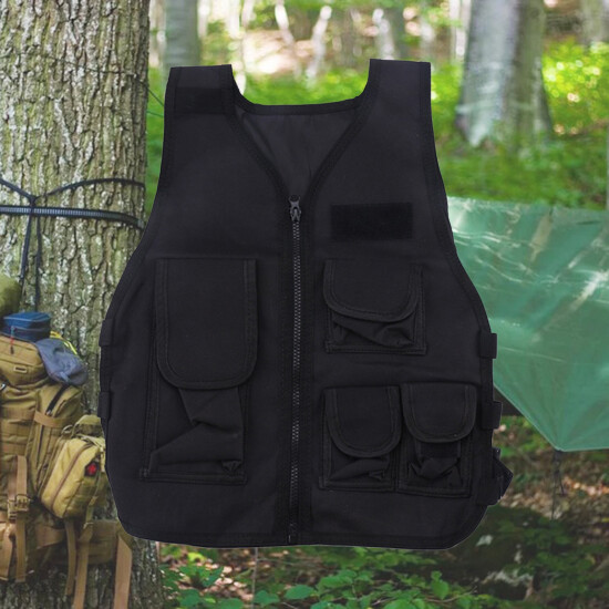 Adjustable Kids Tactical Vest Body Protect Waistcoat Airsoft Gilet for Boys {24}