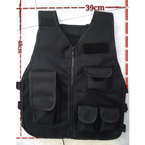 Adjustable Kids Tactical Vest Body Protect Waistcoat Airsoft Gilet for Boys {19}