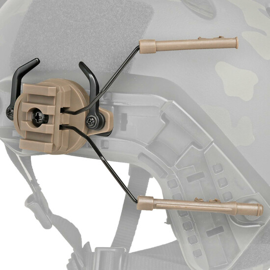 2Pcs Tactical Helmet Adapter Headset Holder Hunting Earmuffs Earphone Bracket {9}
