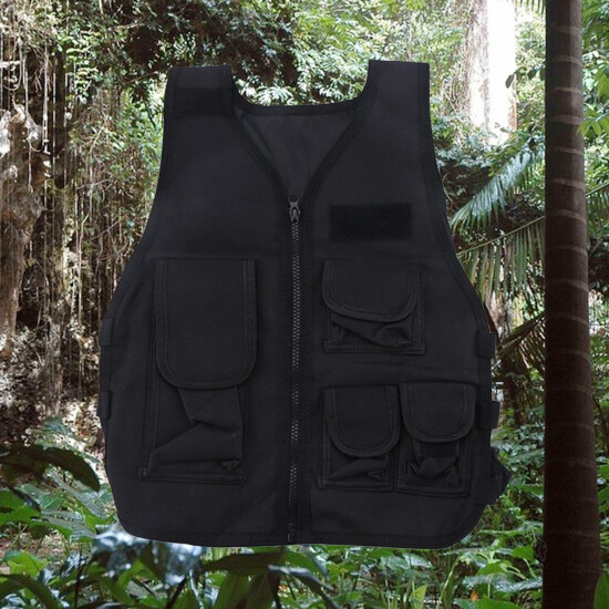 Adjustable Kids Tactical Vest Body Protect Waistcoat Airsoft Gilet for Boys {9}