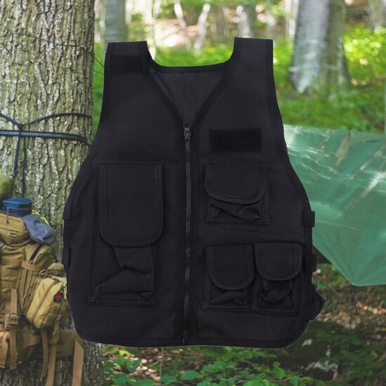 Adjustable Kids Tactical Vest Body Protect Waistcoat Airsoft Gilet for Boys {12}