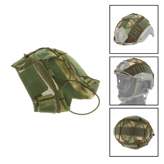 Multicam Helmet Cover Cloth Protector No Helmet for Fast Helmet, One Size Fits {25}