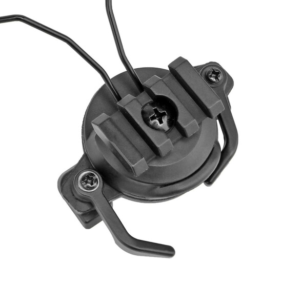 2Pc Tactical Helmet Rail Adapter Headset Holder Rack for 19-21mm Helmet Rail {4}
