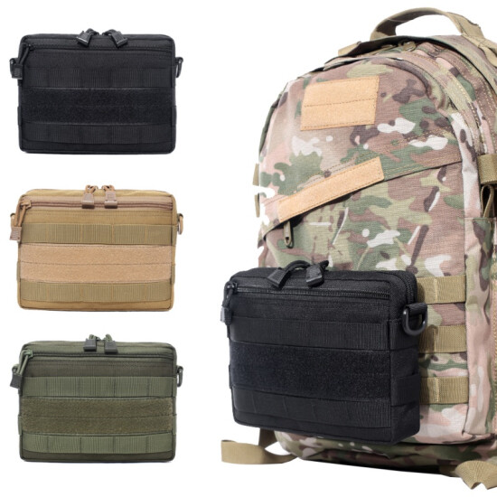 Multi-purpose EDC Belt Tactical Molle Pouch Waist Pack Bag Utility Phone Pocket {2}